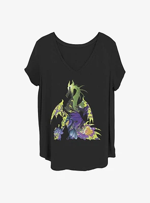 Disney Sleeping Beauty Maleficent Dragon Form Girls T-Shirt Plus