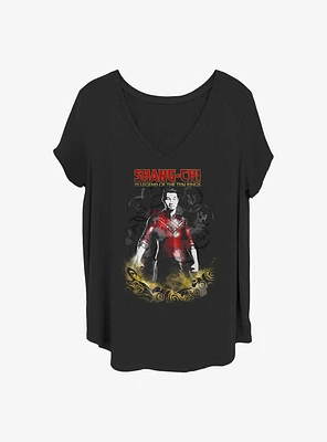 Marvel Shang-Chi and the Legend of Ten Rings Overlay Girls T-Shirt Plus