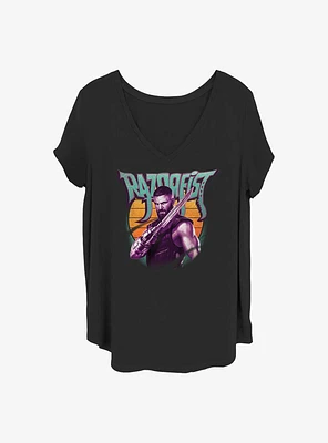 Marvel Shang-Chi and the Legend of Ten Rings Razorfist Sunset Girls T-Shirt Plus