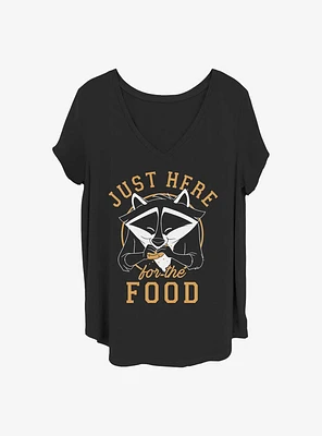 Disney Pocahontas Meeko Here For Food Girls T-Shirt Plus