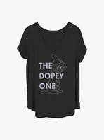 DIsney Snow White and the Seven Dwarfs One Dopey Dwarf Girls T-Shirt Plus