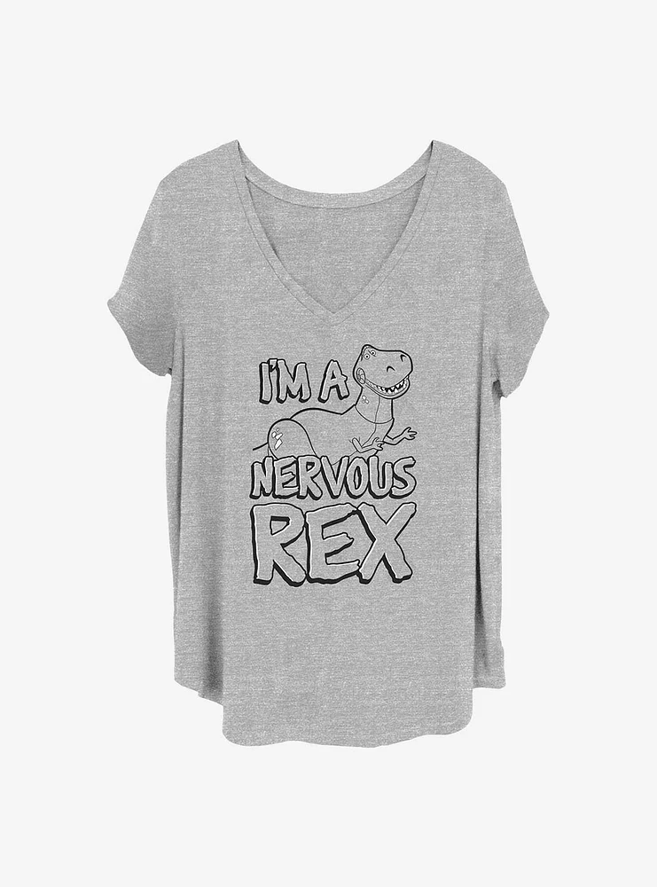 Disney Pixar Toy Story Nervous Rex Girls T-Shirt Plus