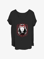 Marvel WandaVision Scarlet Banner Girls T-Shirt Plus