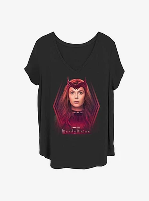 Marvel WandaVision Scarlet Witch Girls T-Shirt Plus