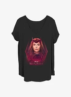 Marvel WandaVision Scarlet Witch Girls T-Shirt Plus
