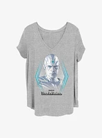 Marvel WandaVision Vision Online Girls T-Shirt Plus