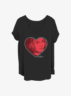 Marvel WandaVision Wanda Love Girls T-Shirt Plus