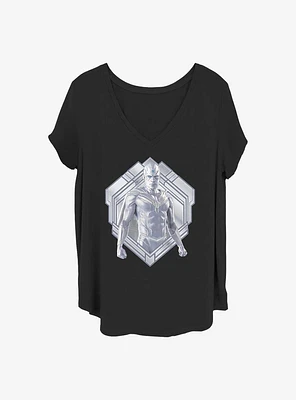 Marvel WandaVision White Vision Badge Girls T-Shirt Plus