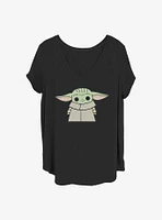 Star Wars The Mandalorian Baby Child Standing Girls T-Shirt Plus