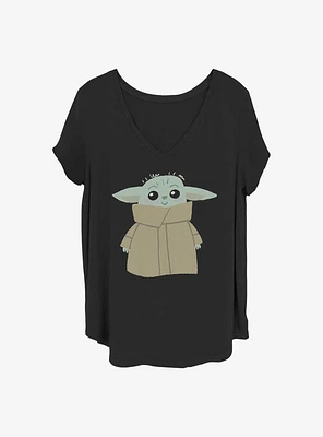 Star Wars The Mandalorian Blushing Child Girls T-Shirt Plus
