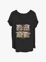 Star Wars The Mandalorian Child At Twilight Girls T-Shirt Plus