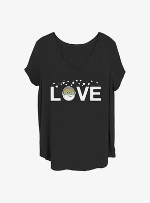 Star Wars The Mandalorian Love Girls T-Shirt Plus