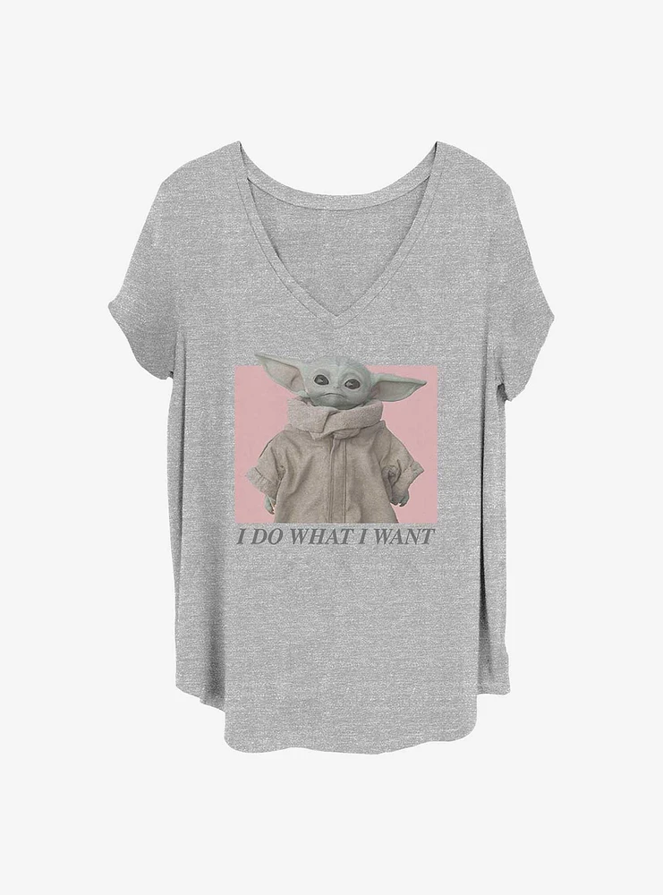 Star Wars The Mandalorian Sassy Baby Redux Girls T-Shirt Plus