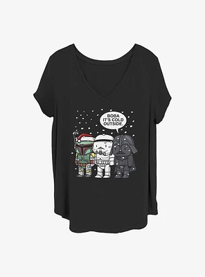 Star Wars Boba It's Cold Girls T-Shirt Plus