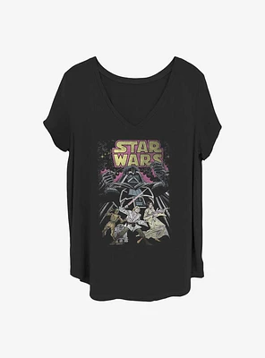 Star Wars Comic Girls T-Shirt Plus
