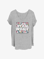 Star Wars Floral Box Girls T-Shirt Plus