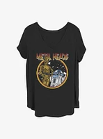 Star Wars Metal Droids Girls T-Shirt Plus