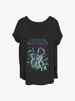 Star Wars Neon Hope Girls T-Shirt Plus