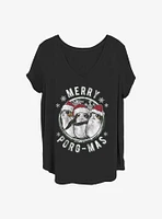 Star Wars: The Last Jedi Merry Porgmas Girls T-Shirt Plus