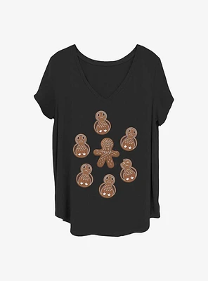 Star Wars: The Last Jedi Porg Chewie Cookies Girls T-Shirt Plus