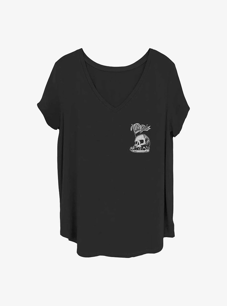 Disney Tinker Bell Skull Rocket Flag Girls T-Shirt Plus