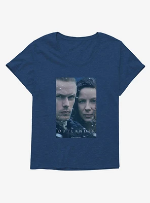 Outlander Claire And Jamie Faces Girls T-Shirt Plus