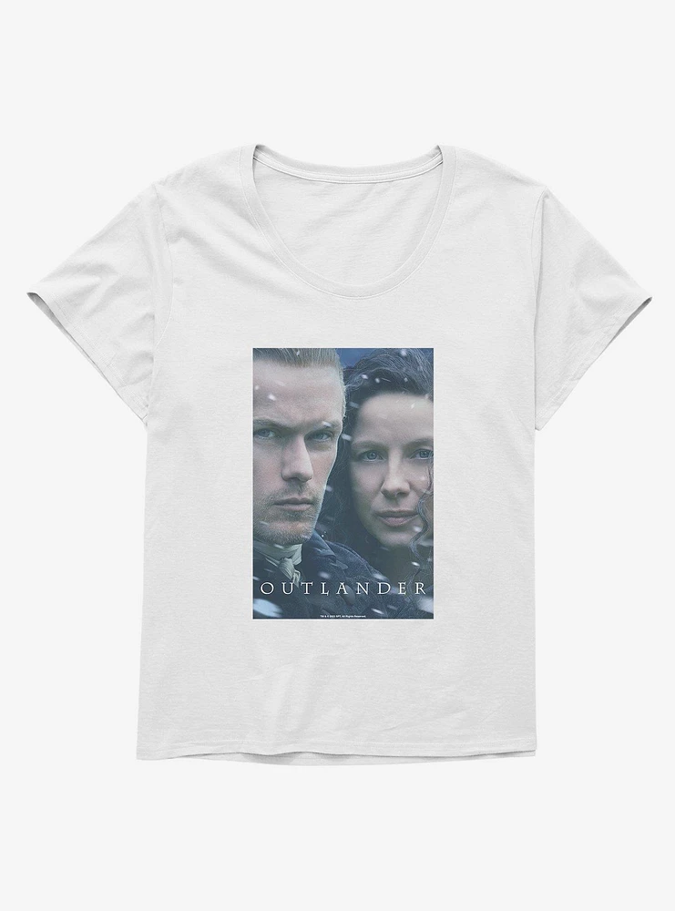 Outlander Claire And Jamie Faces Girls T-Shirt Plus