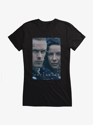 Outlander Claire And Jamie Faces Girls T-Shirt