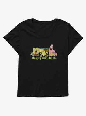 SpongeBob SquarePants Happy Hanukkah Duo Womens T-Shirt Plus