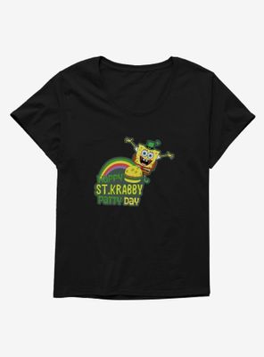 SpongeBob SquarePants Happy St. Krabby Patty Day Womens T-Shirt Plus