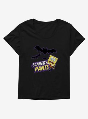 SpongeBob SquarePants Scaredy Pants Womens T-Shirt Plus