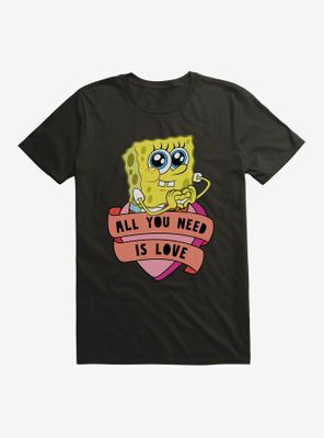 SpongeBob SquarePants All You Need Is Love Heart T-Shirt