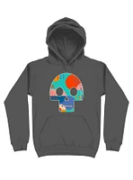 Geometric Abstract Memphis Skull Hoodie