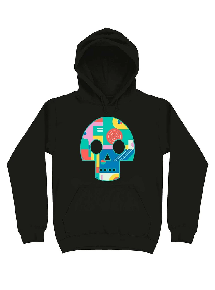 Geometric Memphis Skull Hoodie