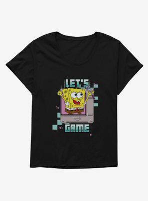 SpongeBob SquarePants Lets Game Spatula Womens T-Shirt Plus