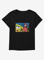 SpongeBob SquarePants Patrick Pants Off Womens T-Shirt Plus