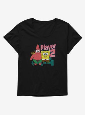 SpongeBob SquarePants Player 2 Duo Womens T-Shirt Plus
