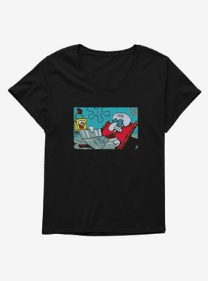 SpongeBob SquarePants Squidward Tanning Womens T-Shirt Plus