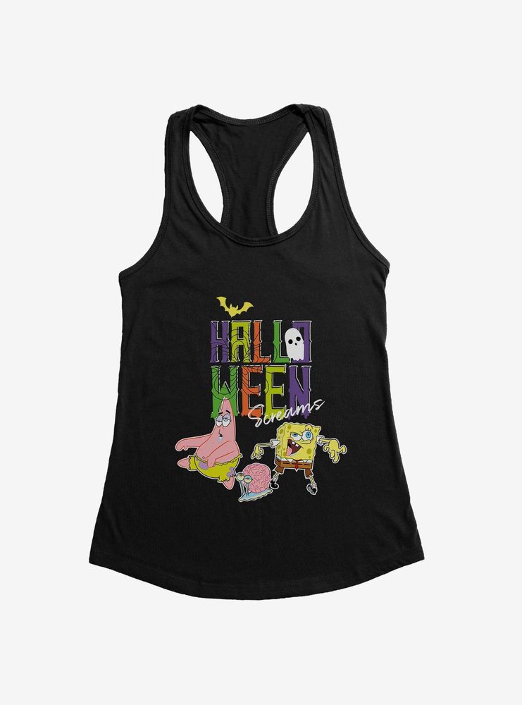 SpongeBob SquarePants Halloween Screams Womens Tank Top