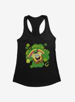 SpongeBob SquarePants Happy St. Patrick's Day Womens Tank Top