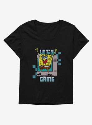 SpongeBob SquarePants Let's Game Womens T-Shirt Plus