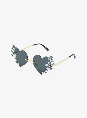 Black Heart Pearl Sunglasses