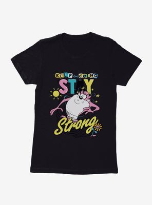 Looney Tunes Taz Stay Strong Womens T-Shirt