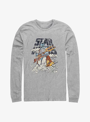 Star Wars Cloudy With A Fett Long Sleeve T-Shirt