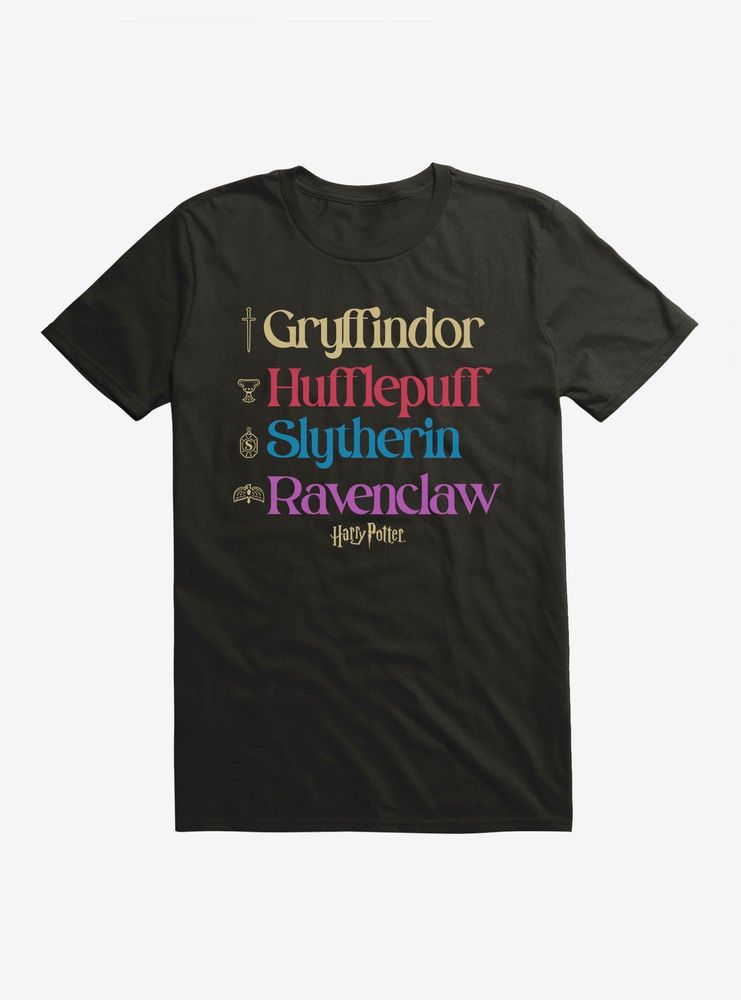 Harry Potter Houses Lineup T-Shirt