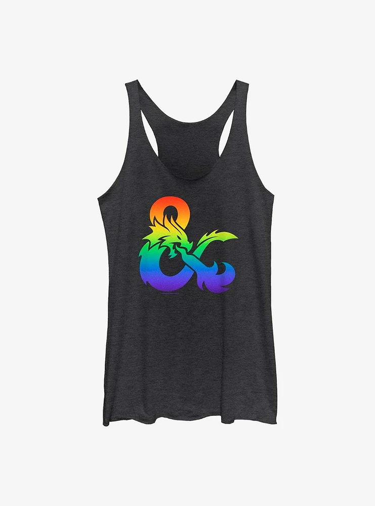 Dungeons & Dragons Pride Gradient Logo Tank