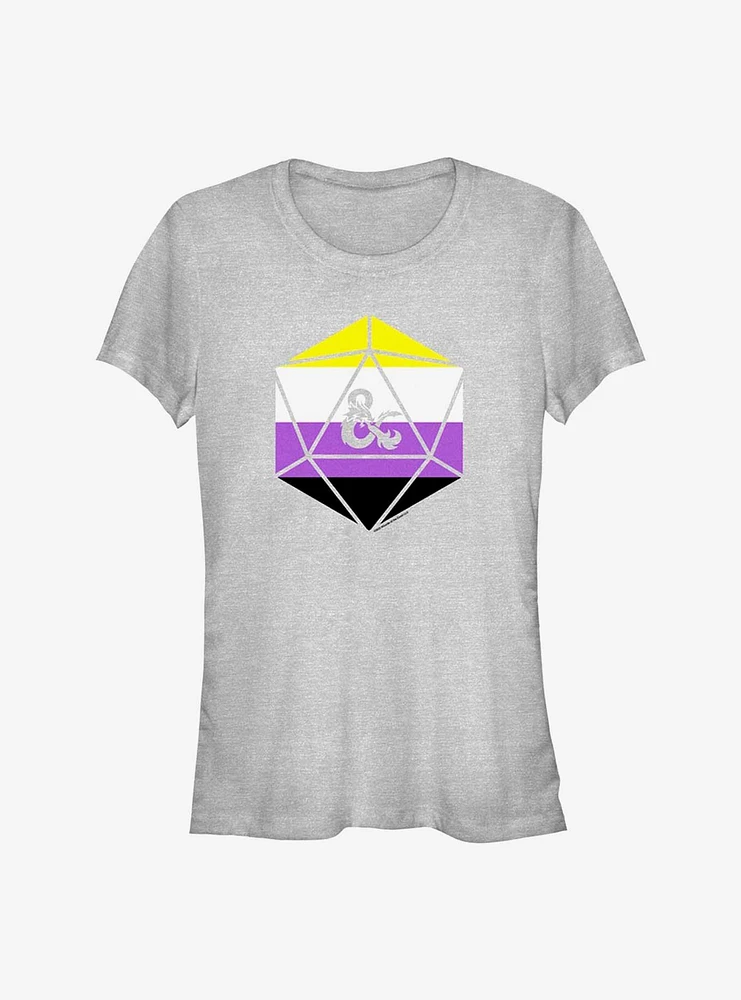 Dungeons & Dragons Non-Binary Pride Dice T-Shirt