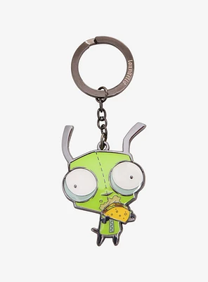 Loungefly Invader Zim GIR Taco Key Chain