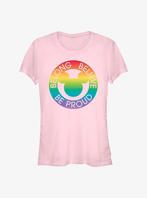 Disney Mickey Mouse Belong Believe Pride T-Shirt