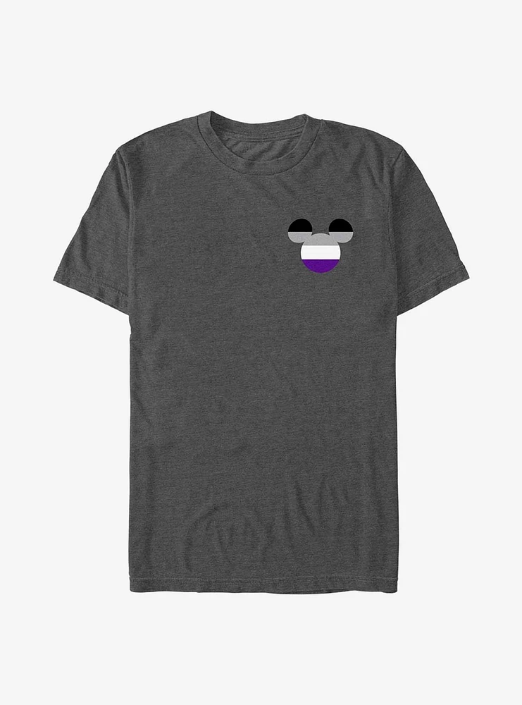 Disney Mickey Mouse Asexual Badge Pride T-Shirt